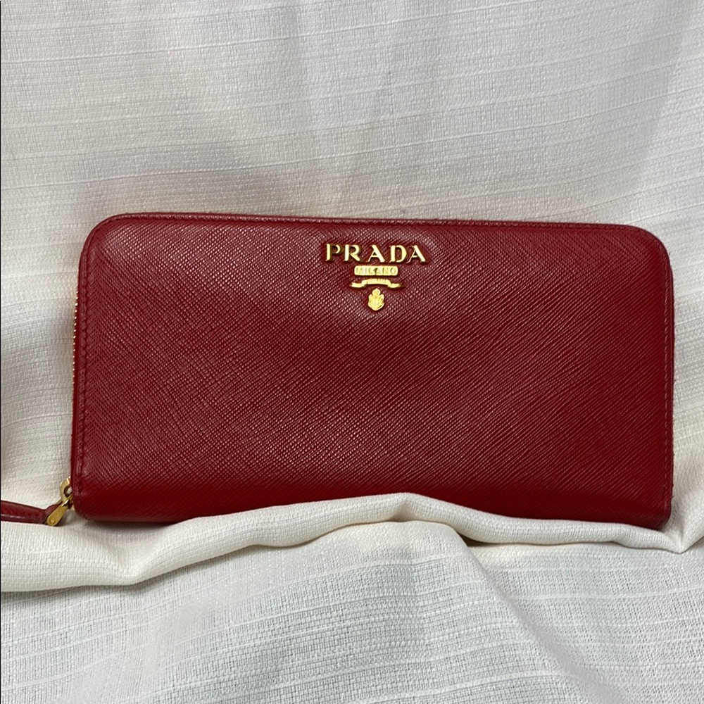 Prada Red Wallet